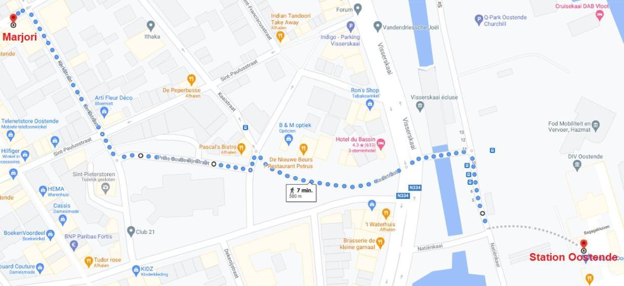 Marjori Oostende Met Gratis Parkeerplaats Dış mekan fotoğraf
